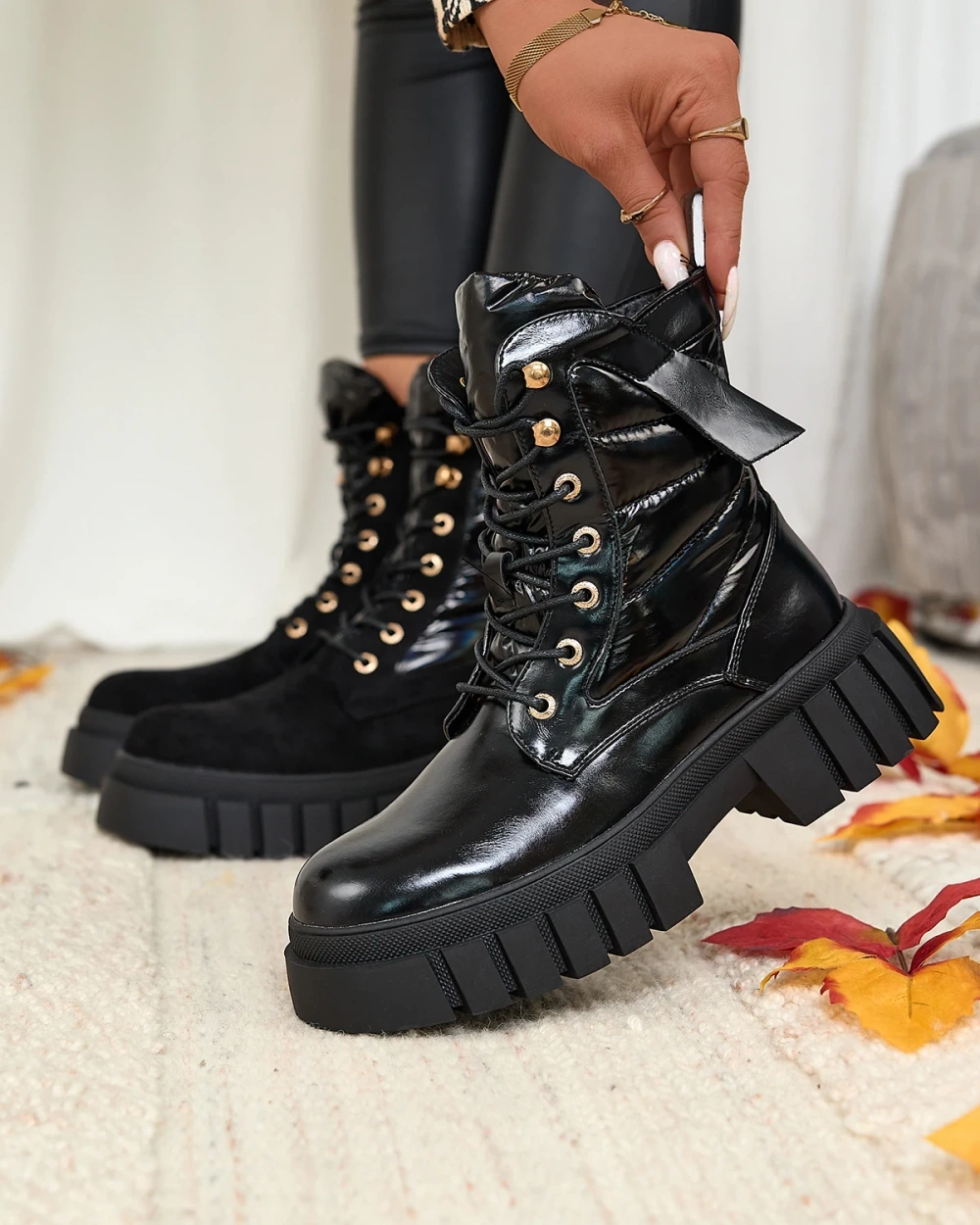 Resti Eco leather women&#039;s black Wefetto boots