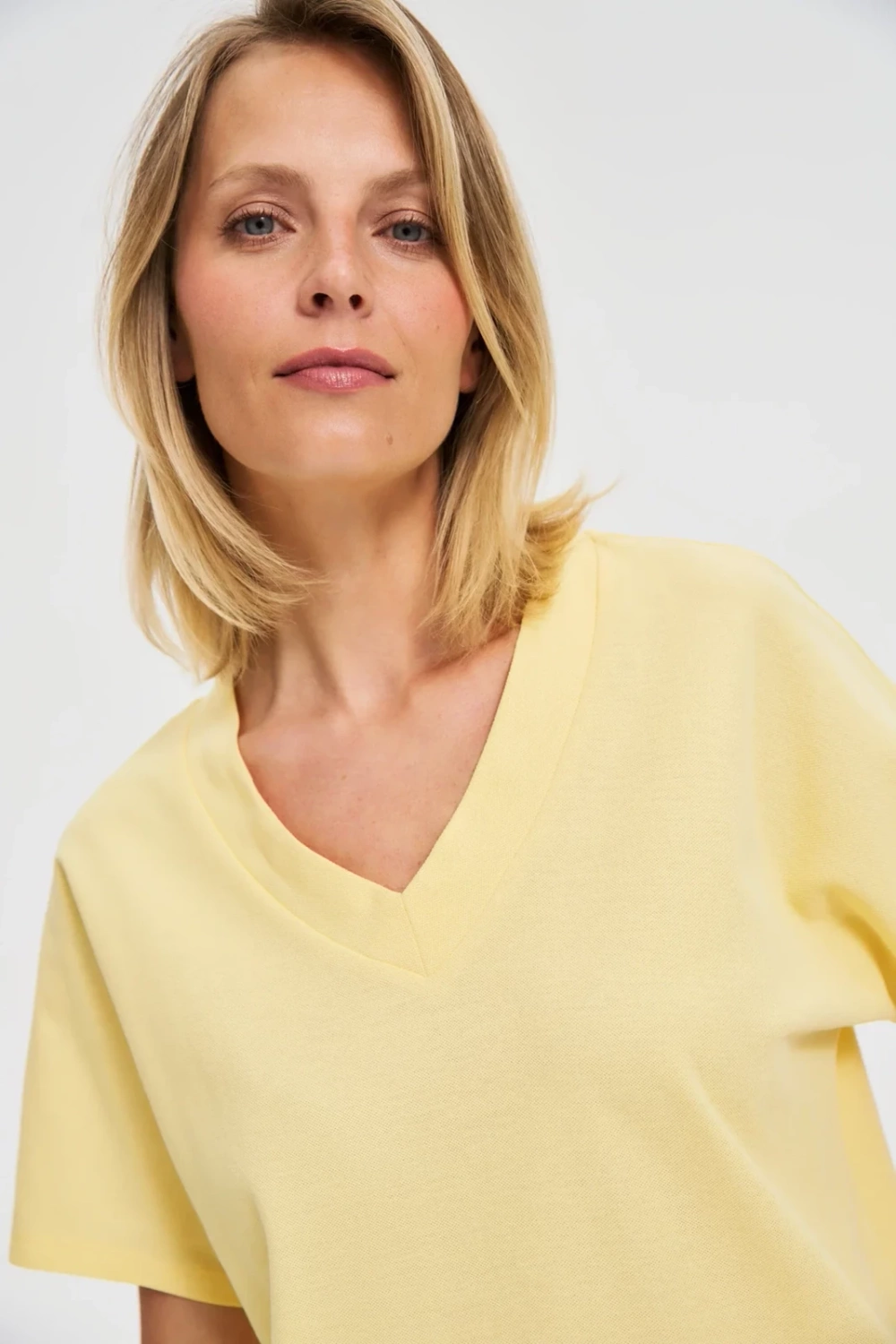 Marisse Yellow Cotton Blouse