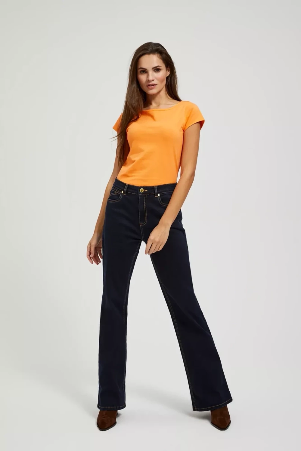 Marisse Women&#039;s Blouse L-Ts-4326 Orange