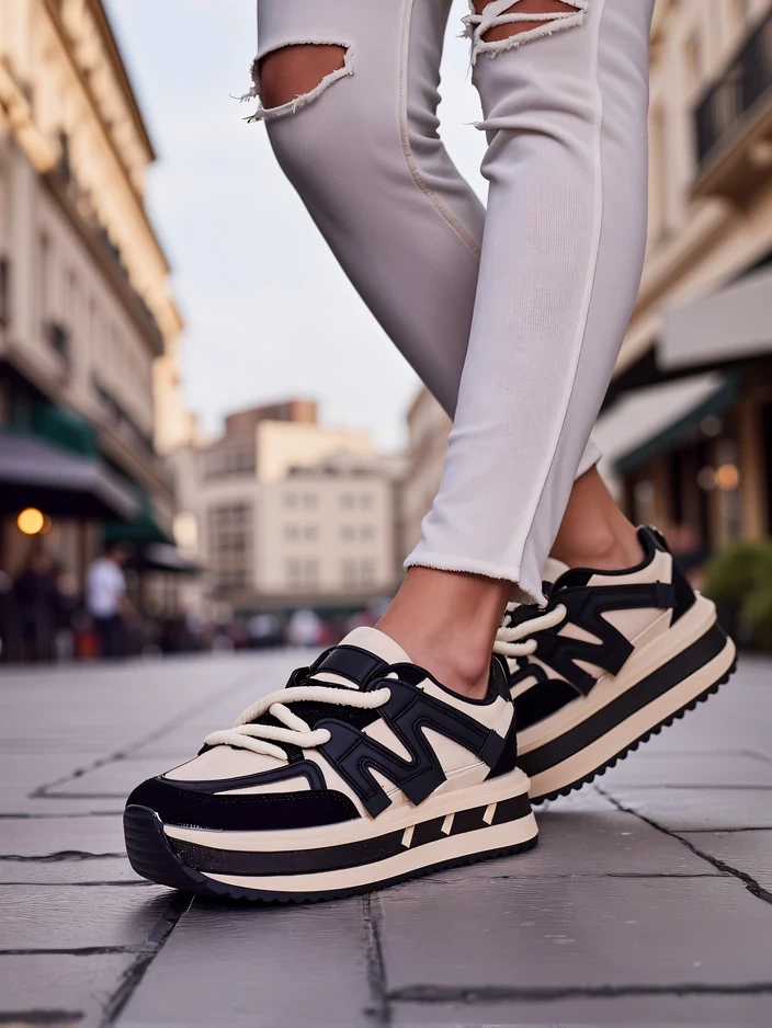 Resti Women's platform sports sneakers Eviger