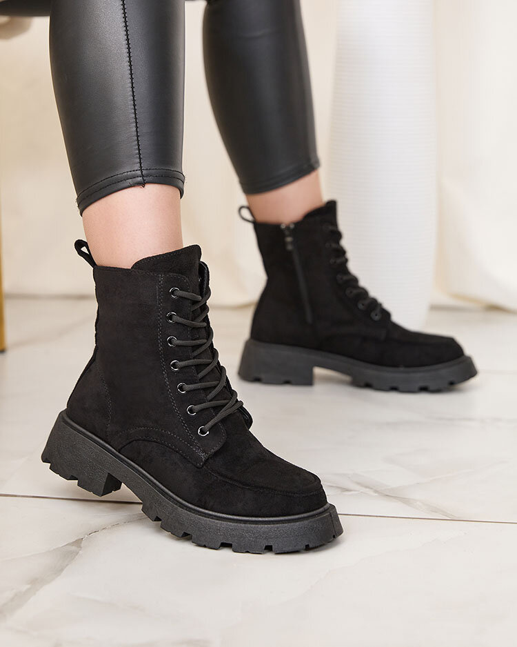 Resti Black women&#039;s Oroccar lace-up boots