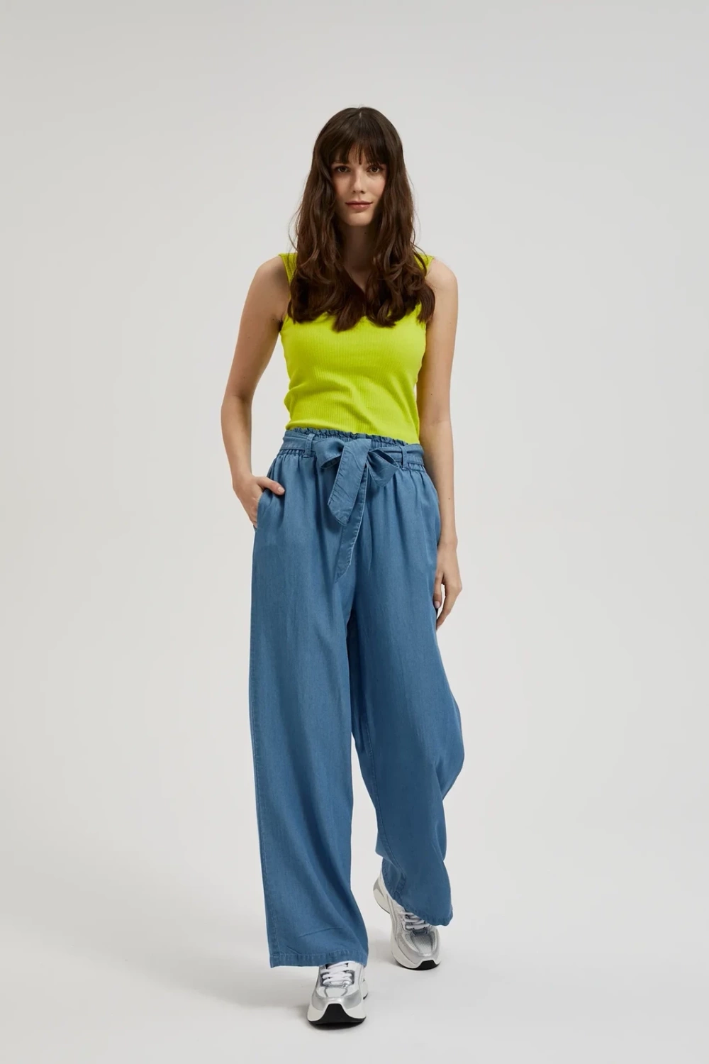 Women's trousers MOODO - blue