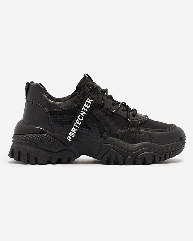 Resti Black women's sneaker sports shoes Evilpo- Footwear