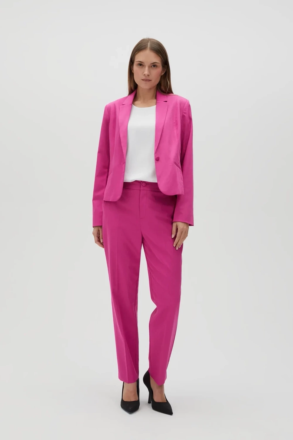 Marisse Women's Trousers L-Sp-4604 Fuchsia