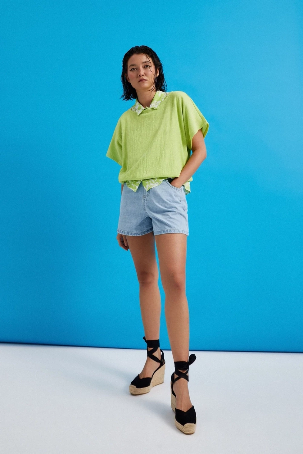 Marisse Women&#039;s Blouse L-Ts-4344 Green