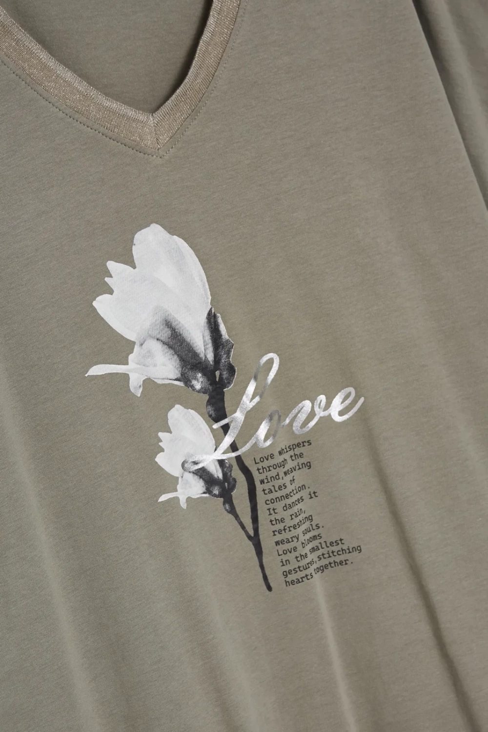 Marisse Women's T-Shirt L-Ts-4609 Olive