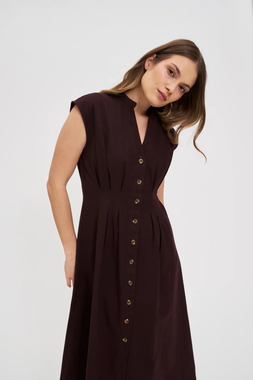 Marisse Fitted Midi Dress