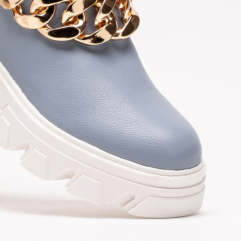 Resti Blue women&#039;s boots with chain Tenkay - Footwear