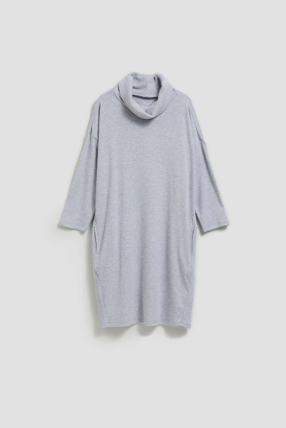 Marisse Gray Turtleneck Dress