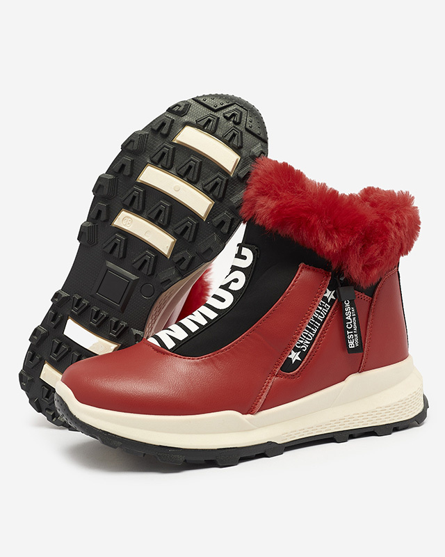 Resti Red women's insulated boots with fur Scherr- Footwear