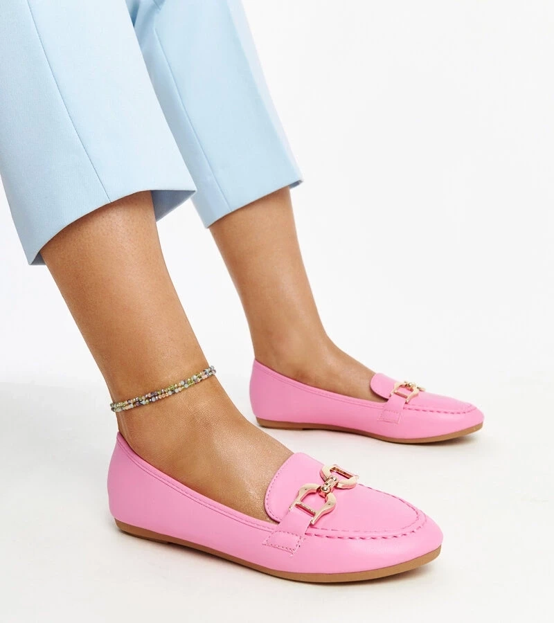 Gemre Mocasini roz închis cu clema de la Najla