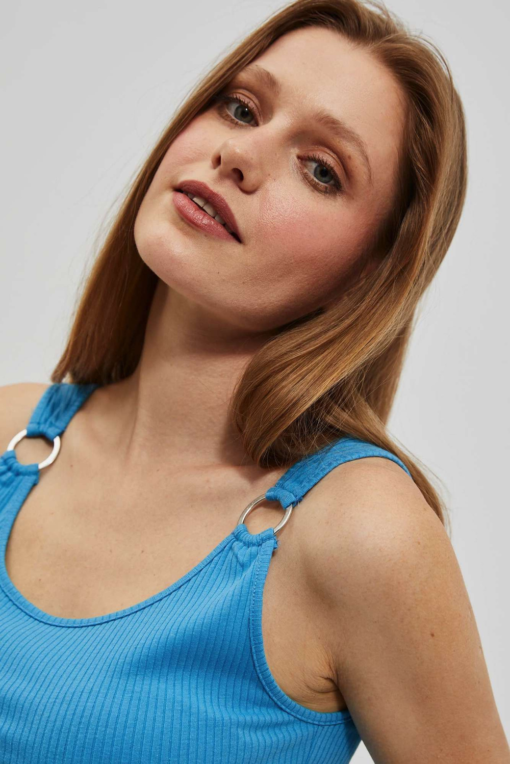 WOMEN'S TOP L-TS-4063 FRESH BLUE