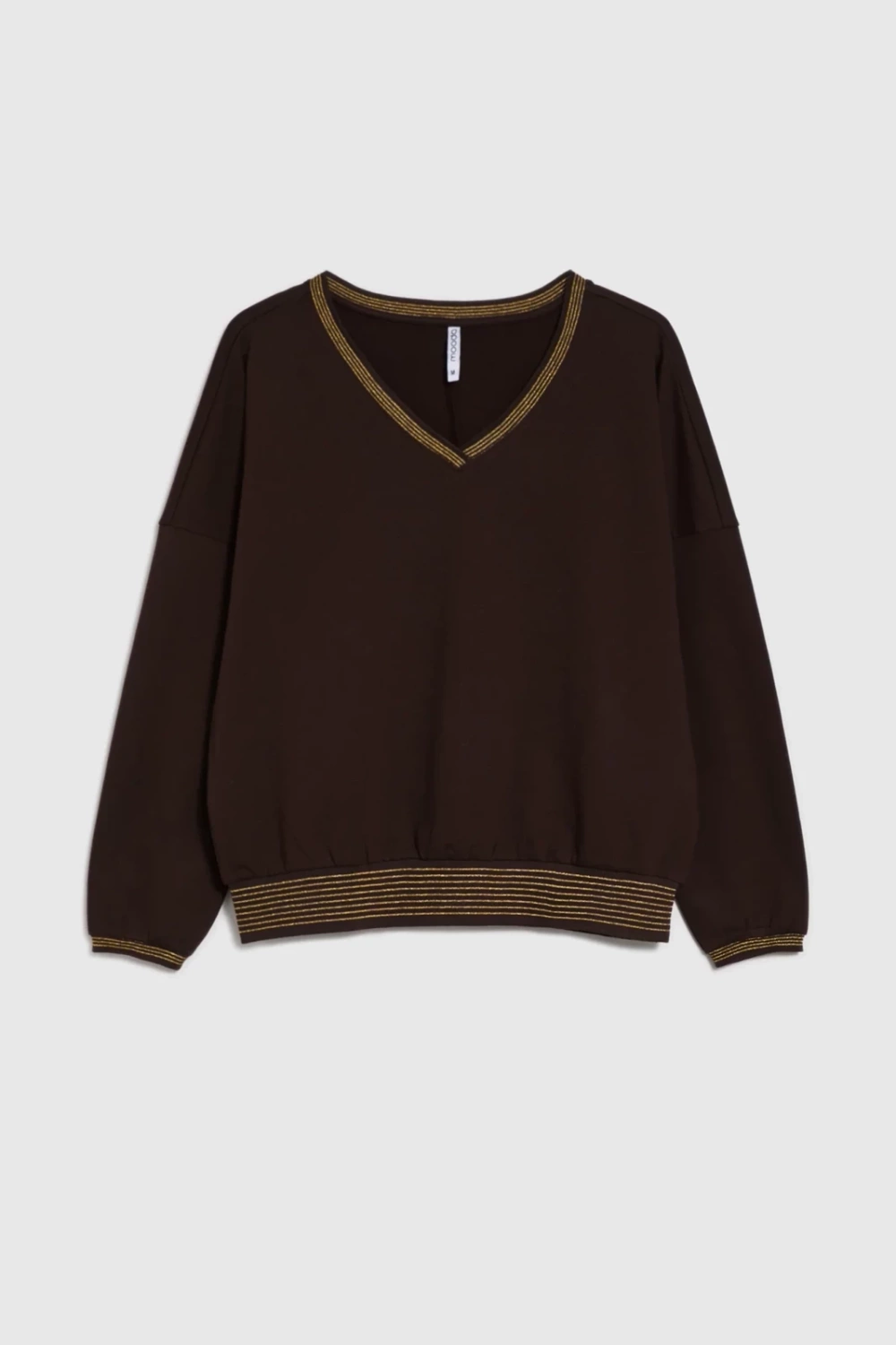 Marisse WOMEN'S SWEATSHIRT Z-BL-4801 BROWN