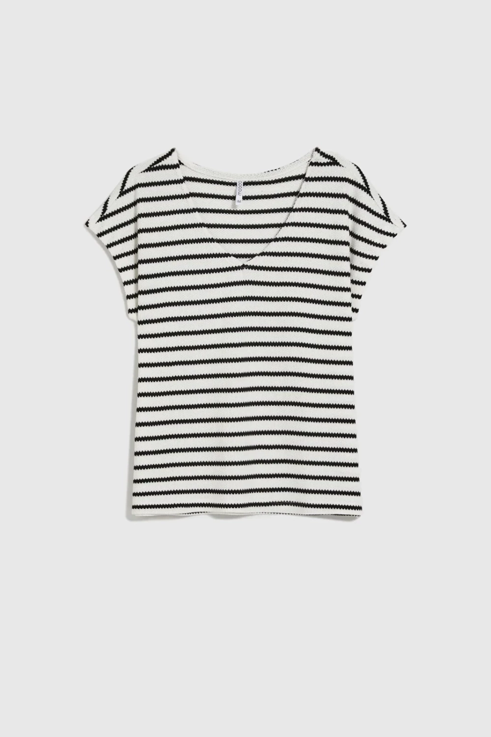 Marisse Women's T-Shirt L-Ts-4694 White_Black