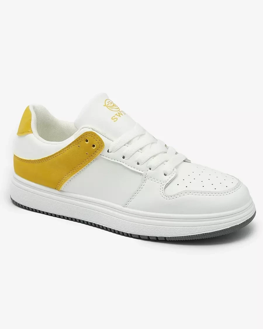 Resti Mustard white women's sports shoes Elevace
