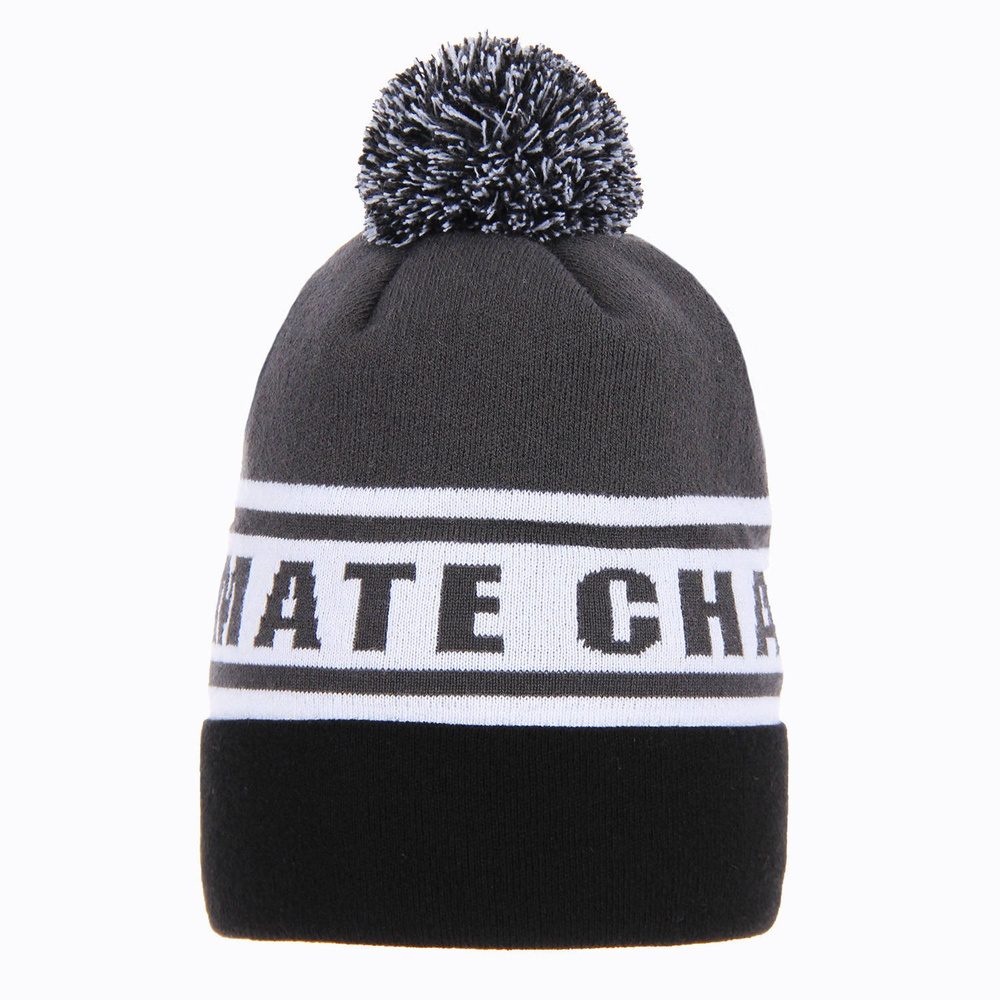 AGBO Boy's Winter Hat Grey Ultimate With Pompom