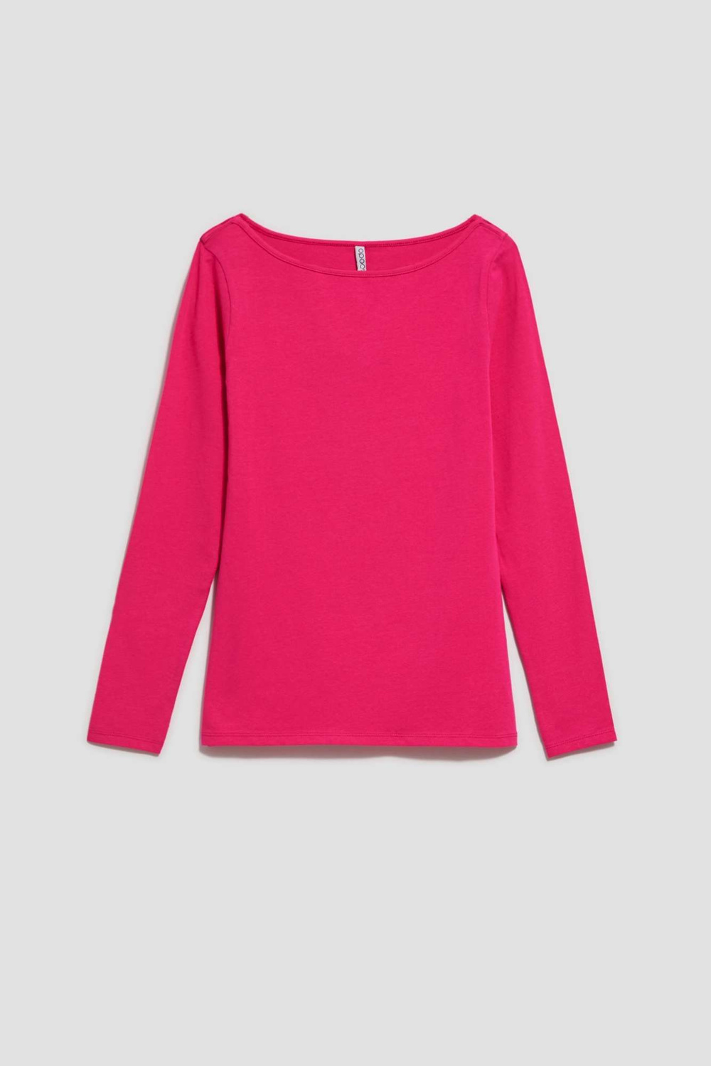 Marisse Fitted Long-Sleeved Fuchsia Blouse