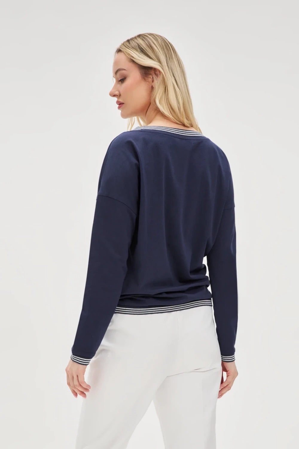 Marisse Women&#039;s Blouse L-Ts-4617 Navy