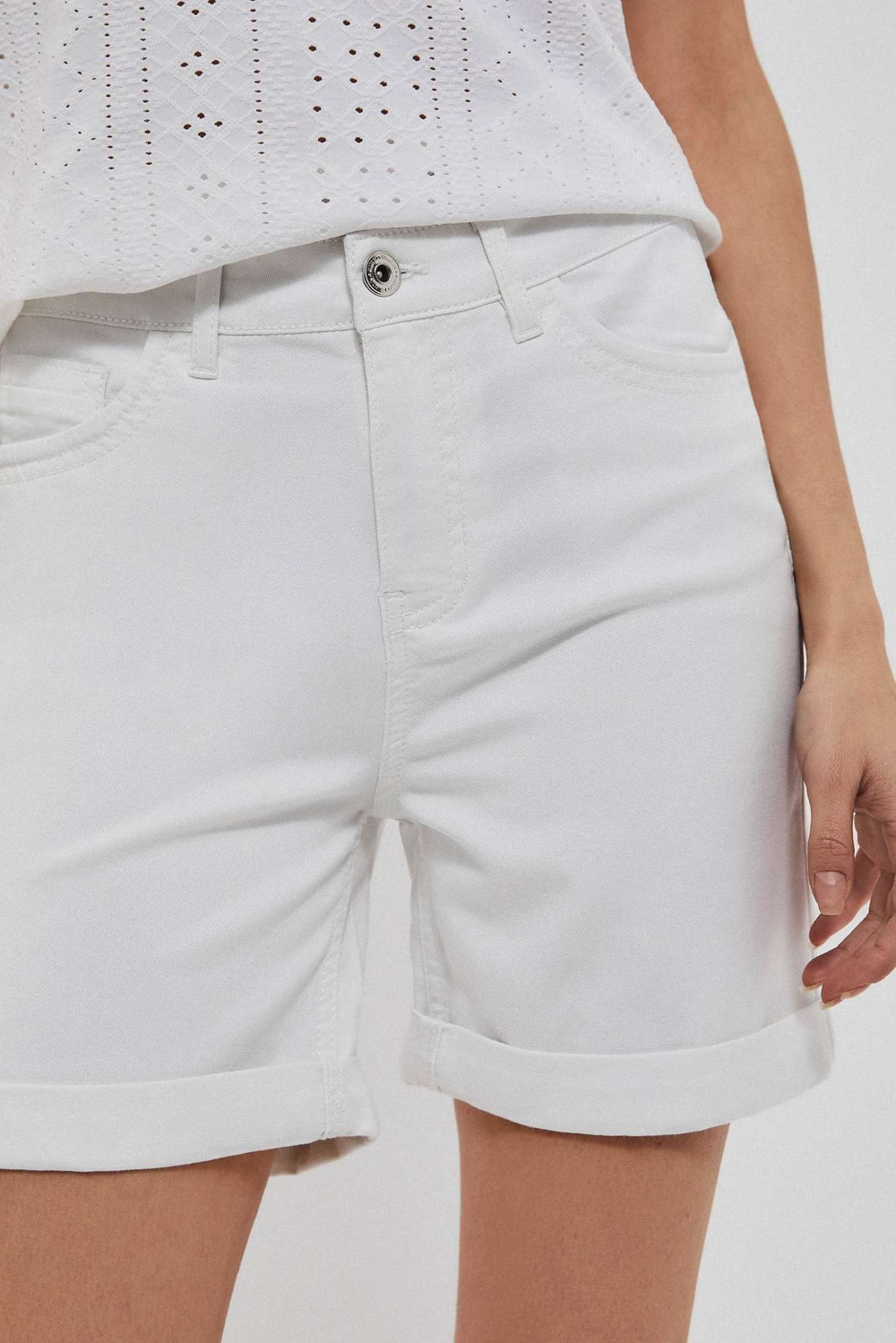 Marisse Lyocell Shorts L-Sh-3702 White