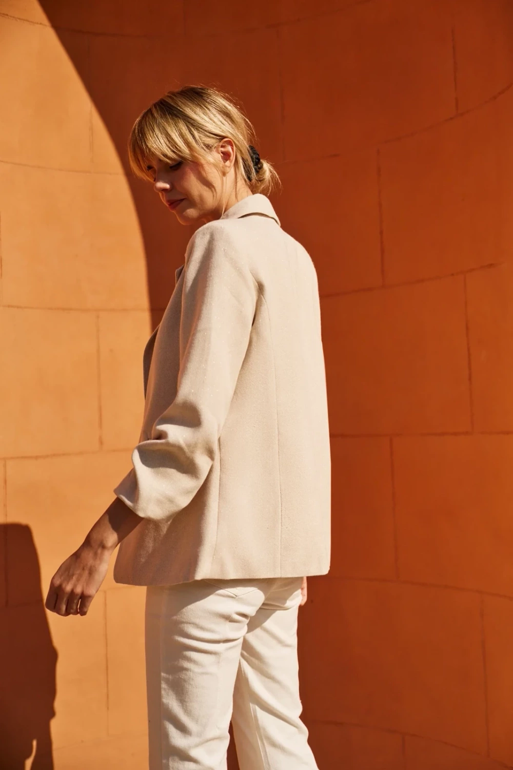 Marisse Women&#039;s Jacket L-Mr-4610 Off White