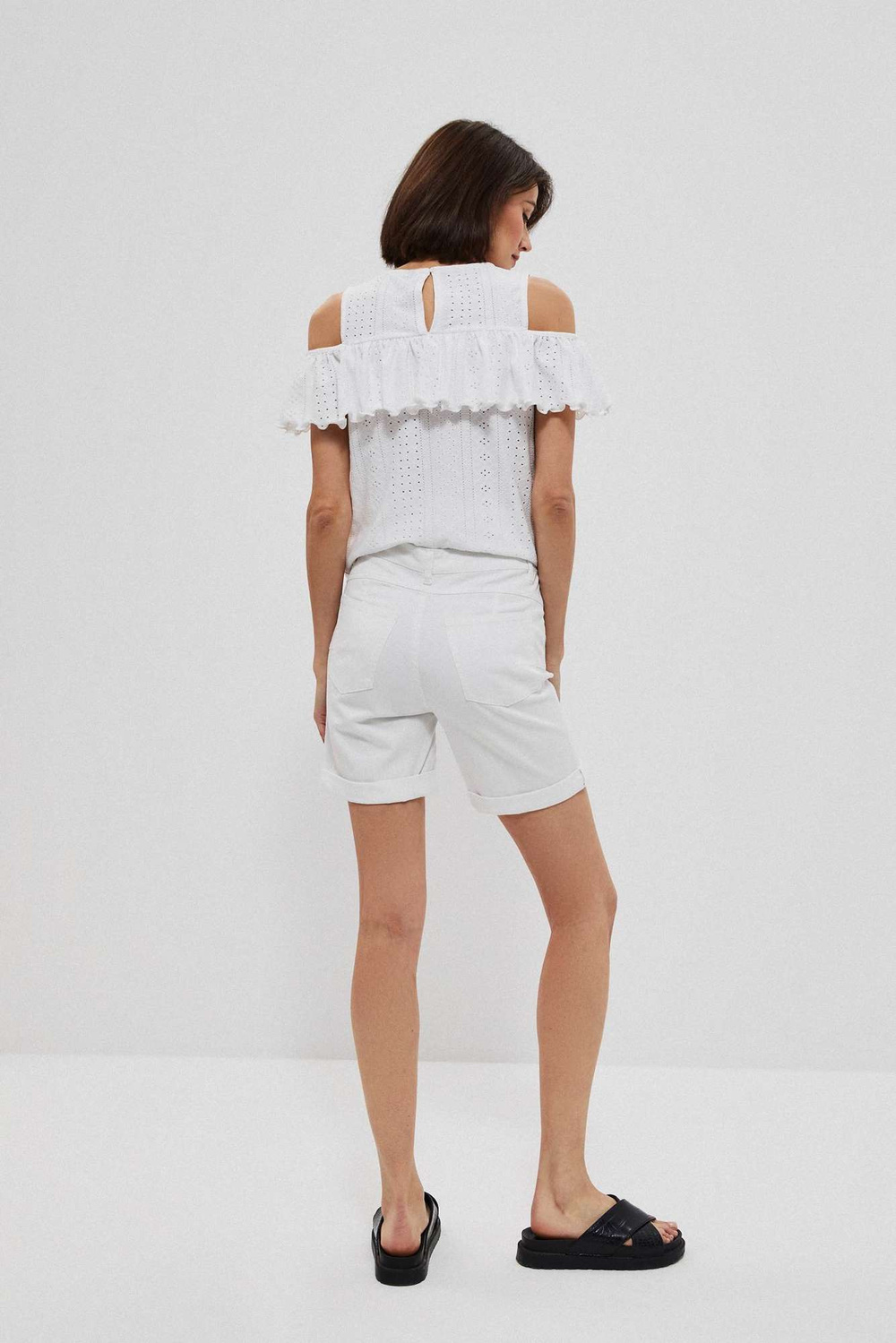 Marisse Lyocell Shorts L-Sh-3702 White