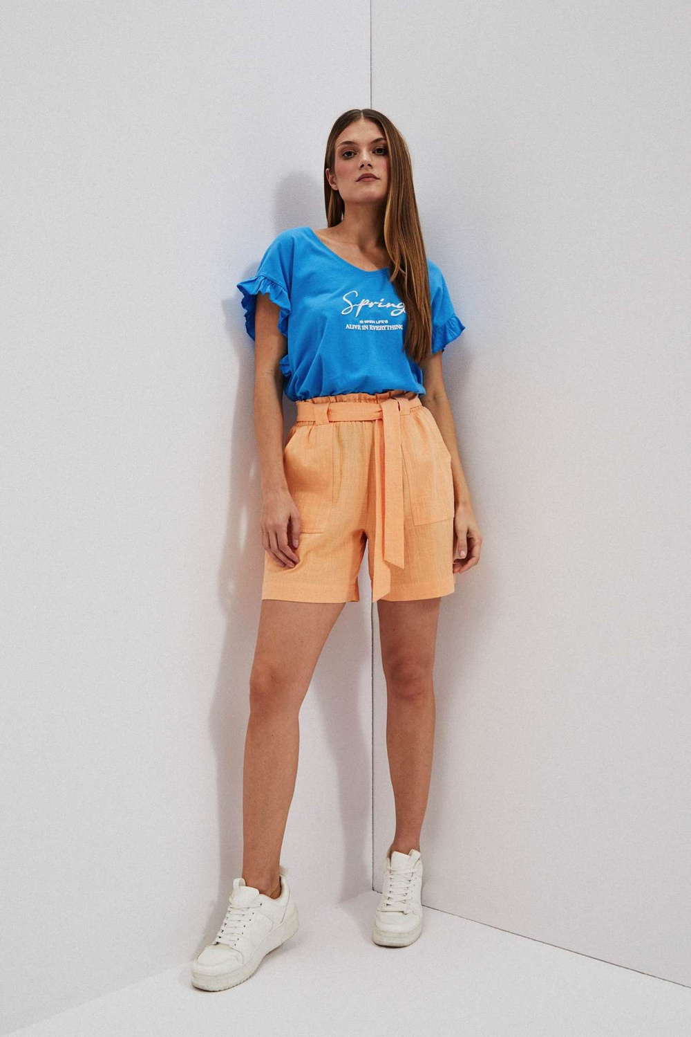 Marisse Women's T-Shirt L-Ts-4078 Fresh Blue