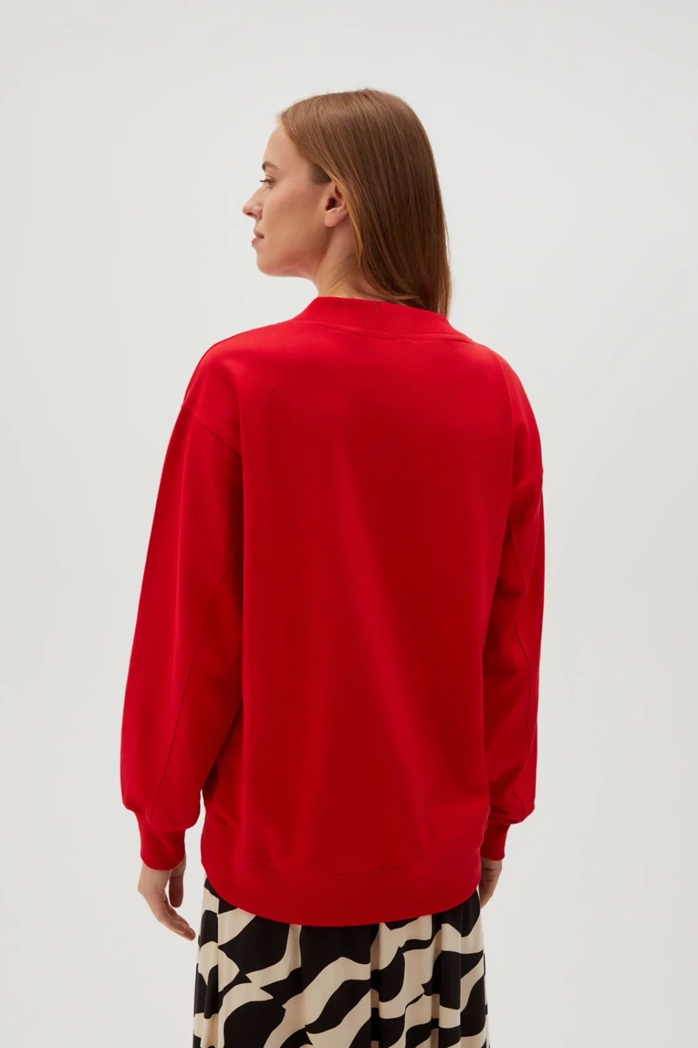 Marisse Women&#039;s Sweatshirt L-Bl-4608 Red