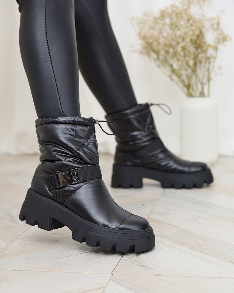 Resti Women&#039;s slip-on boots a&#039;la snow boots in black Tyvone