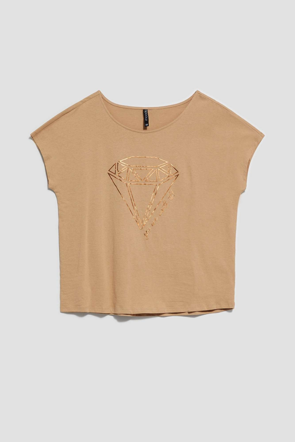 Marisse Women's T-Shirt L-Ts-4042 D.Beige