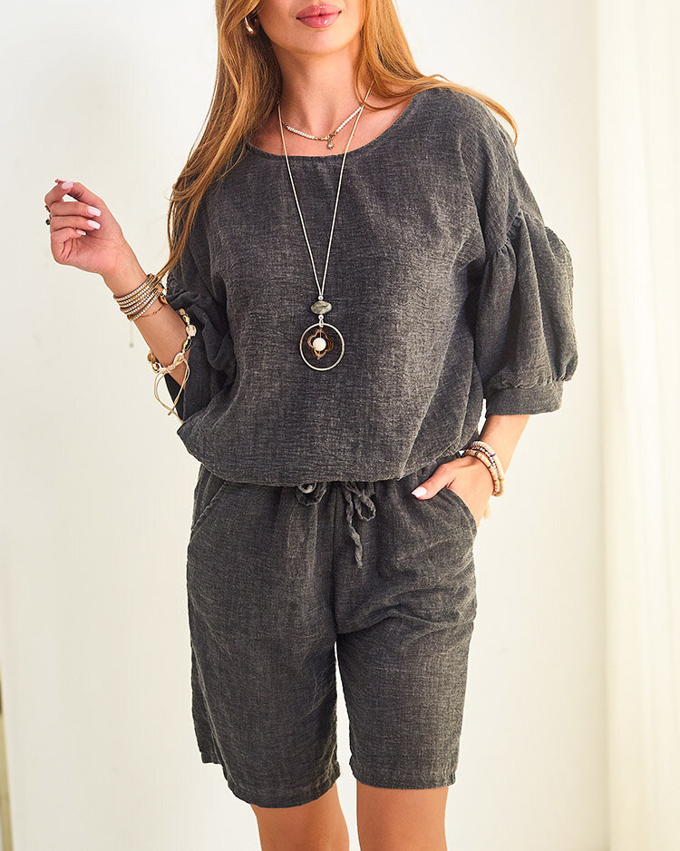 Resti Cotton and linen summer women's set