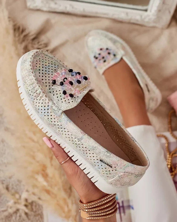 Resti Women&#039;s beaded openwork moccasins Namis