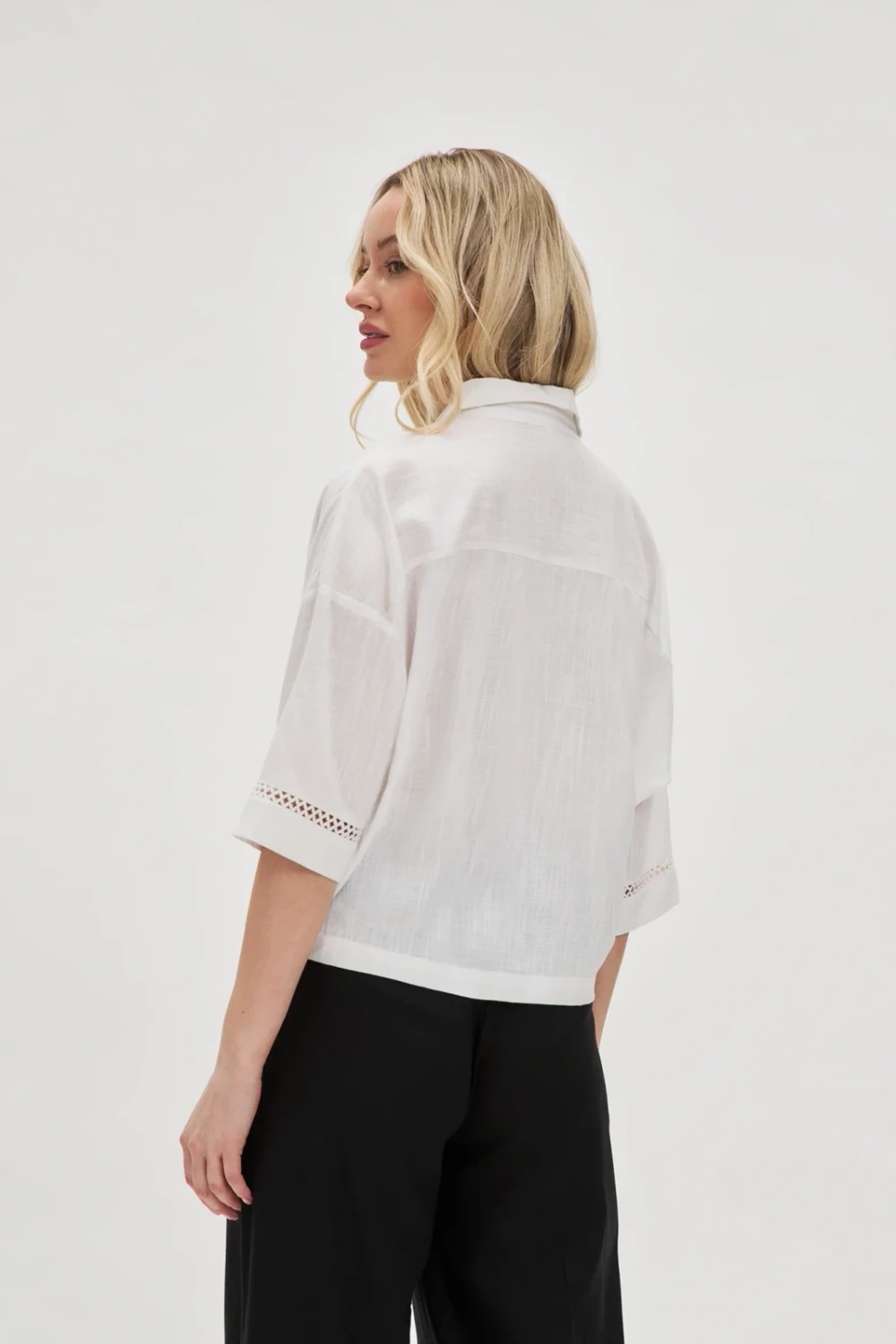 Marisse Short White Shirt
