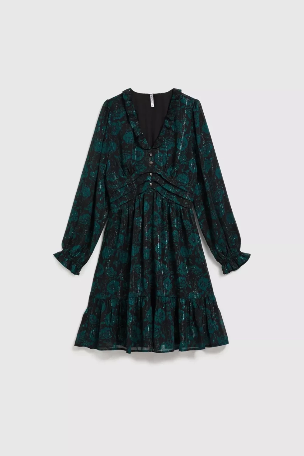 Marisse Chiffon Dress With A Floral Pattern