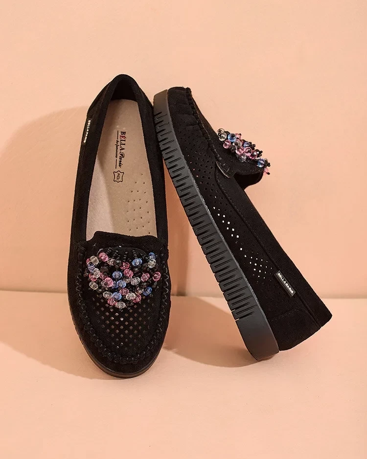 Resti Women's beaded openwork moccasins Namis
