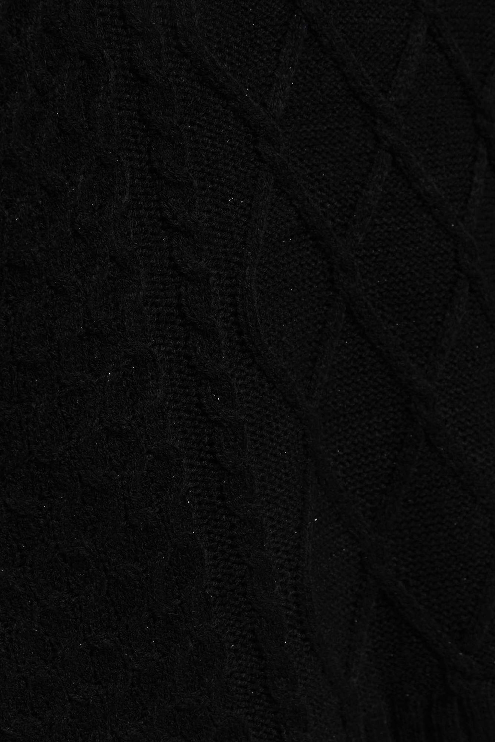 Sweater with decorative fabric