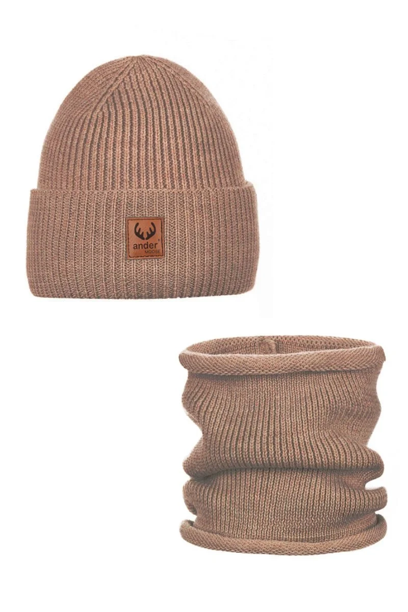 Súprava čiapky a nákrčníka Brigid