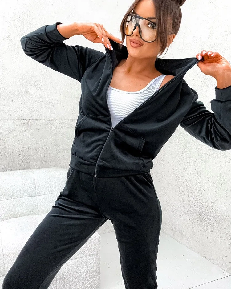 Resti Women's cotton a'la velour set