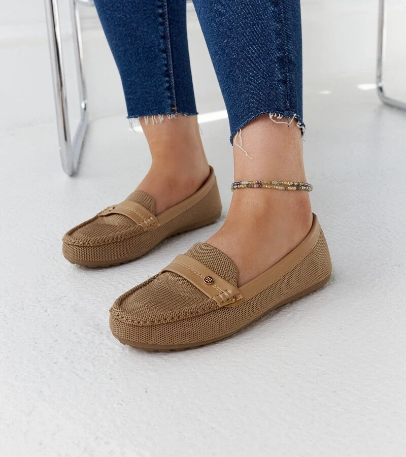 Gemre Mocasini Fombio din material maro