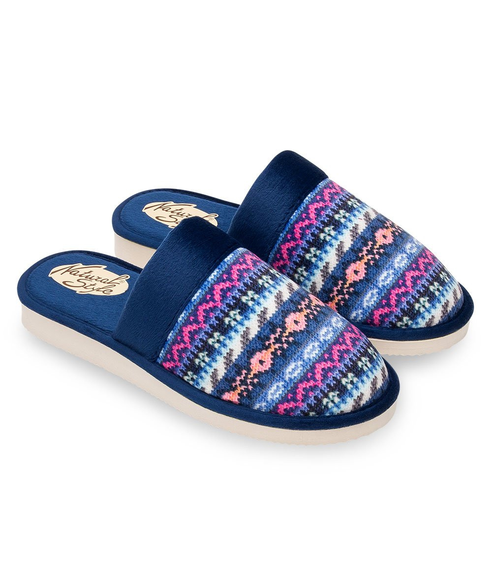 Дамски чехли Natural Style NS-071 сини