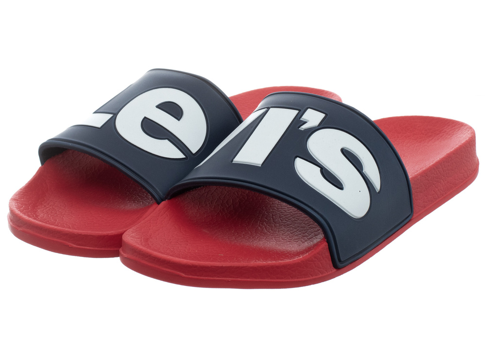 Levi's - Дамски джапанки June L, тъмносиньочервени