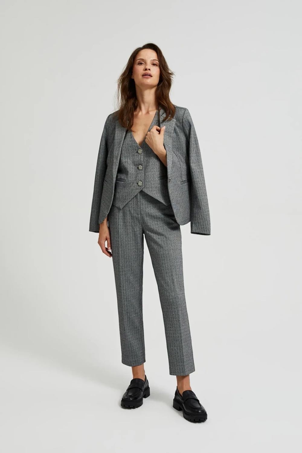 Marisse Women's Trousers Z-Sp-4502 Grey