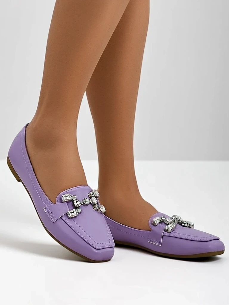 Resti Women's loafers with rhinestones Lecilla