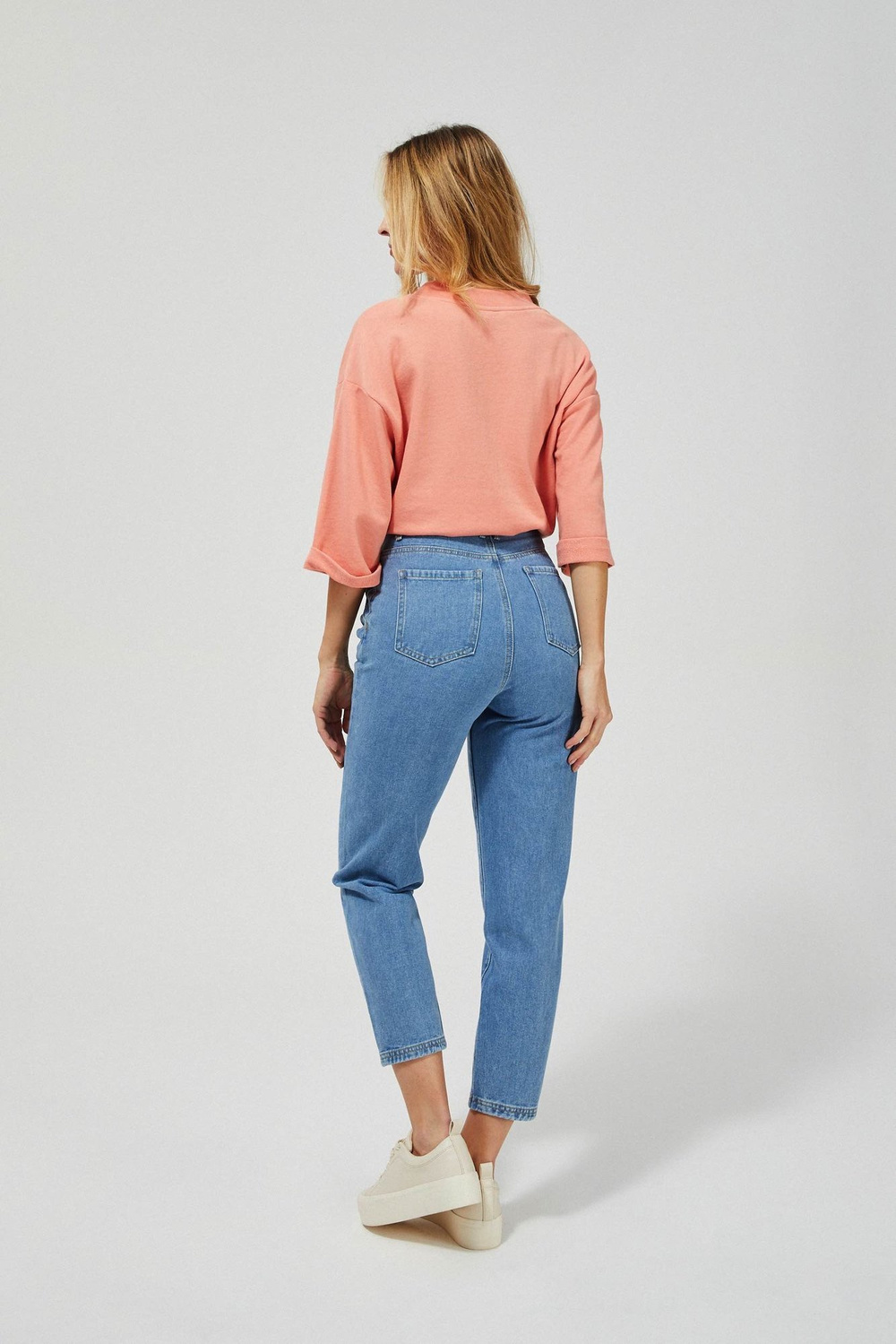 Marisse High-Waisted Slouchy Jeans L-Je-3415 Blue