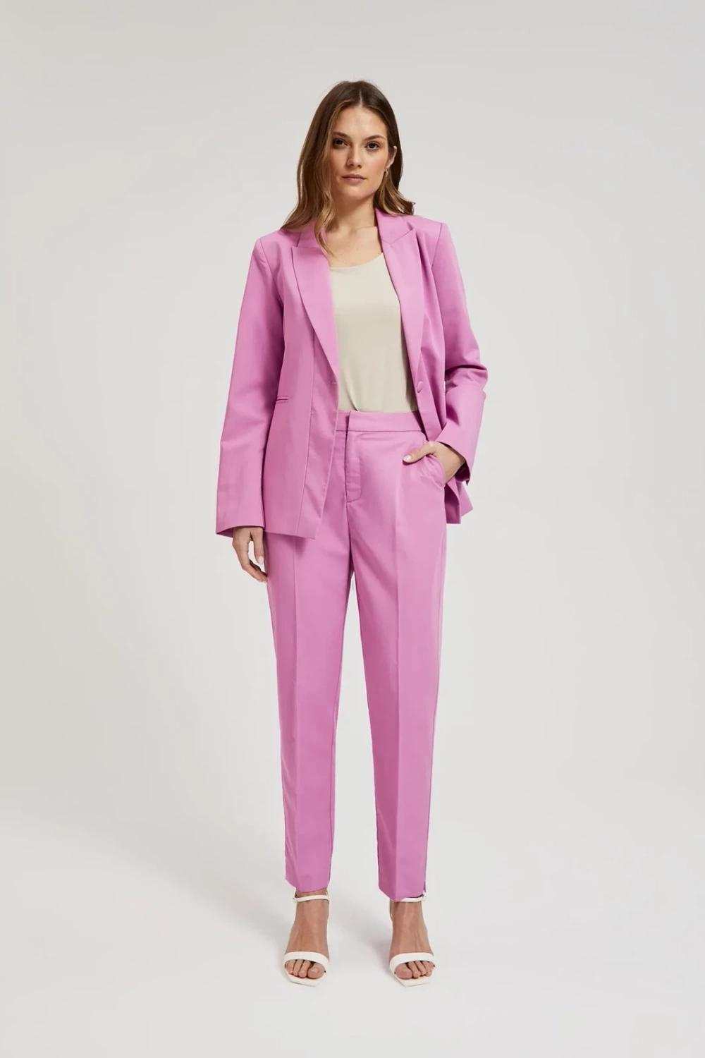 Women's trousers MOODO - pink