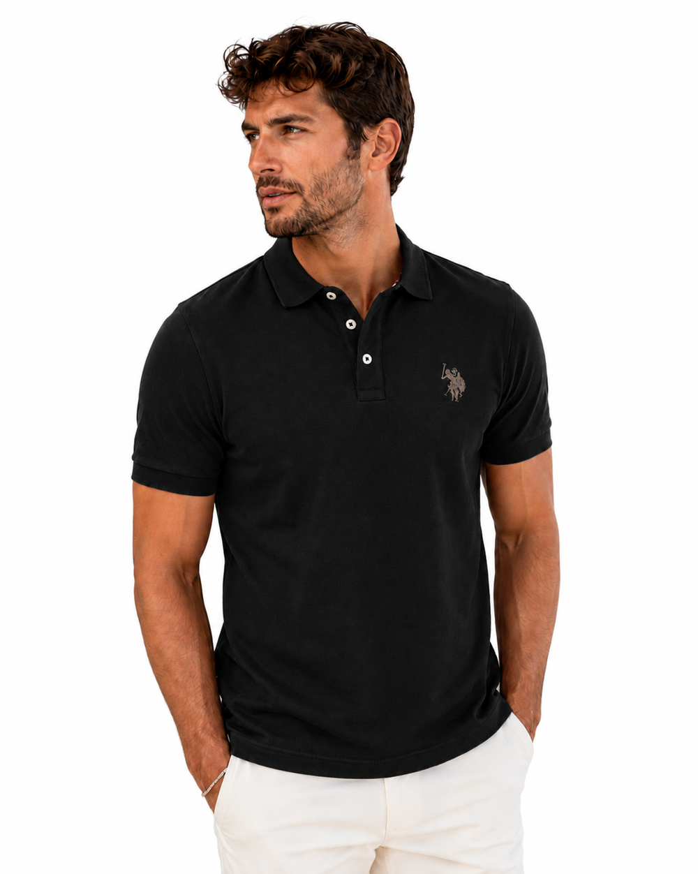 US Polo Assn. Pánské tričko polo - černé