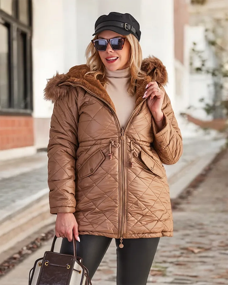 Resti Women's double-sided jacket in brown