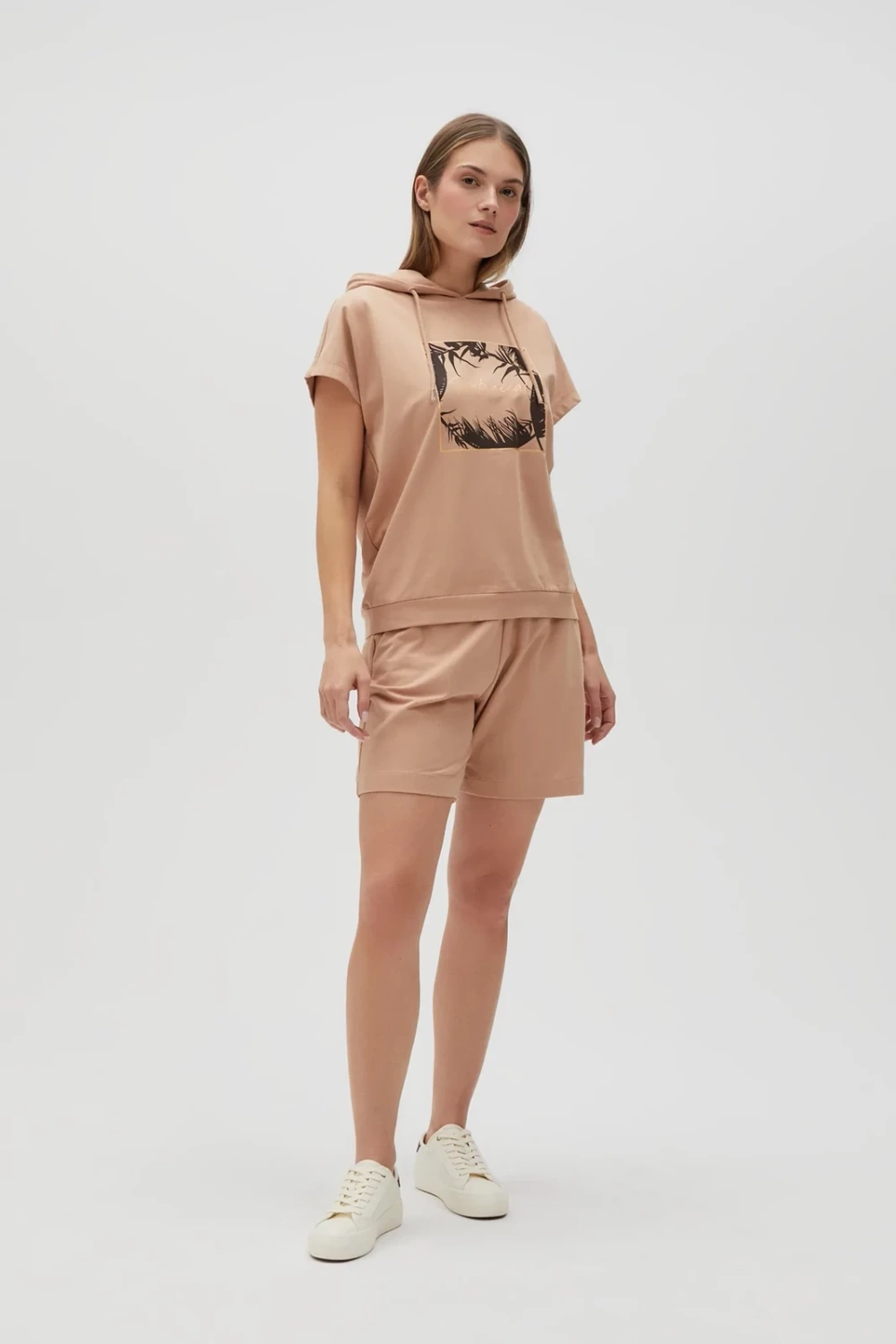 Marisse Women's Shorts L-Sh-4604 L.Brown