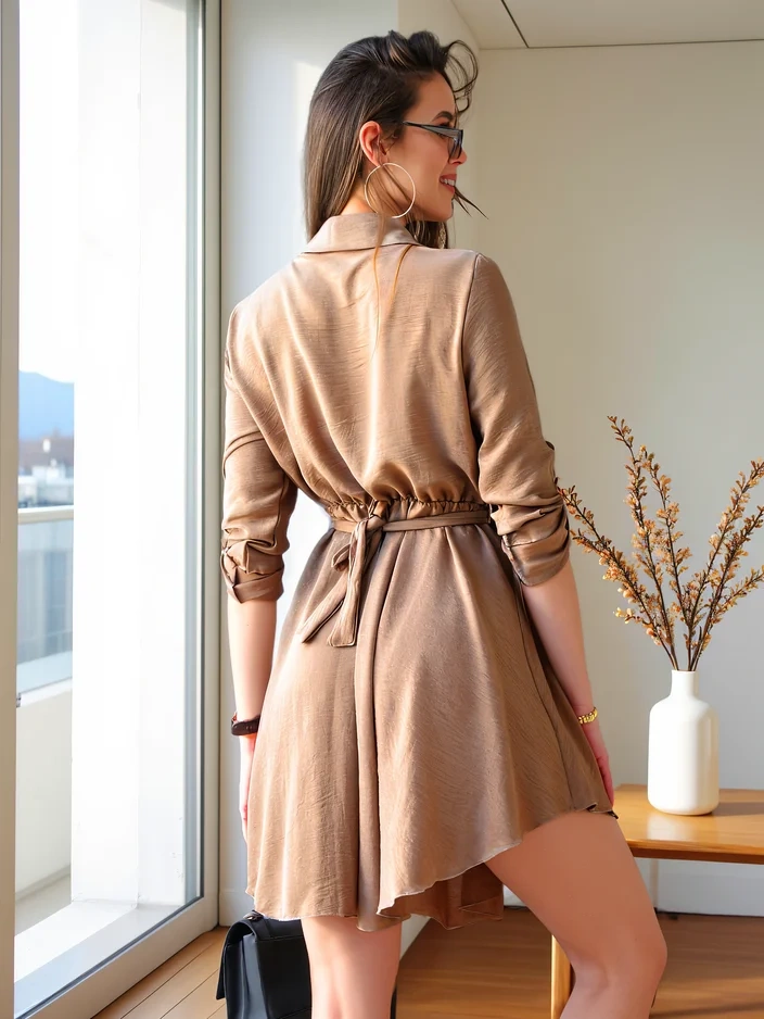 Resti Elegant women's knee-length dress