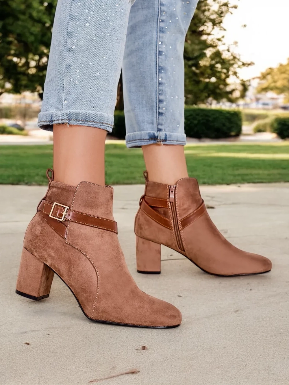 Resti Women&#039;s chunky heel ankle boots Eloron