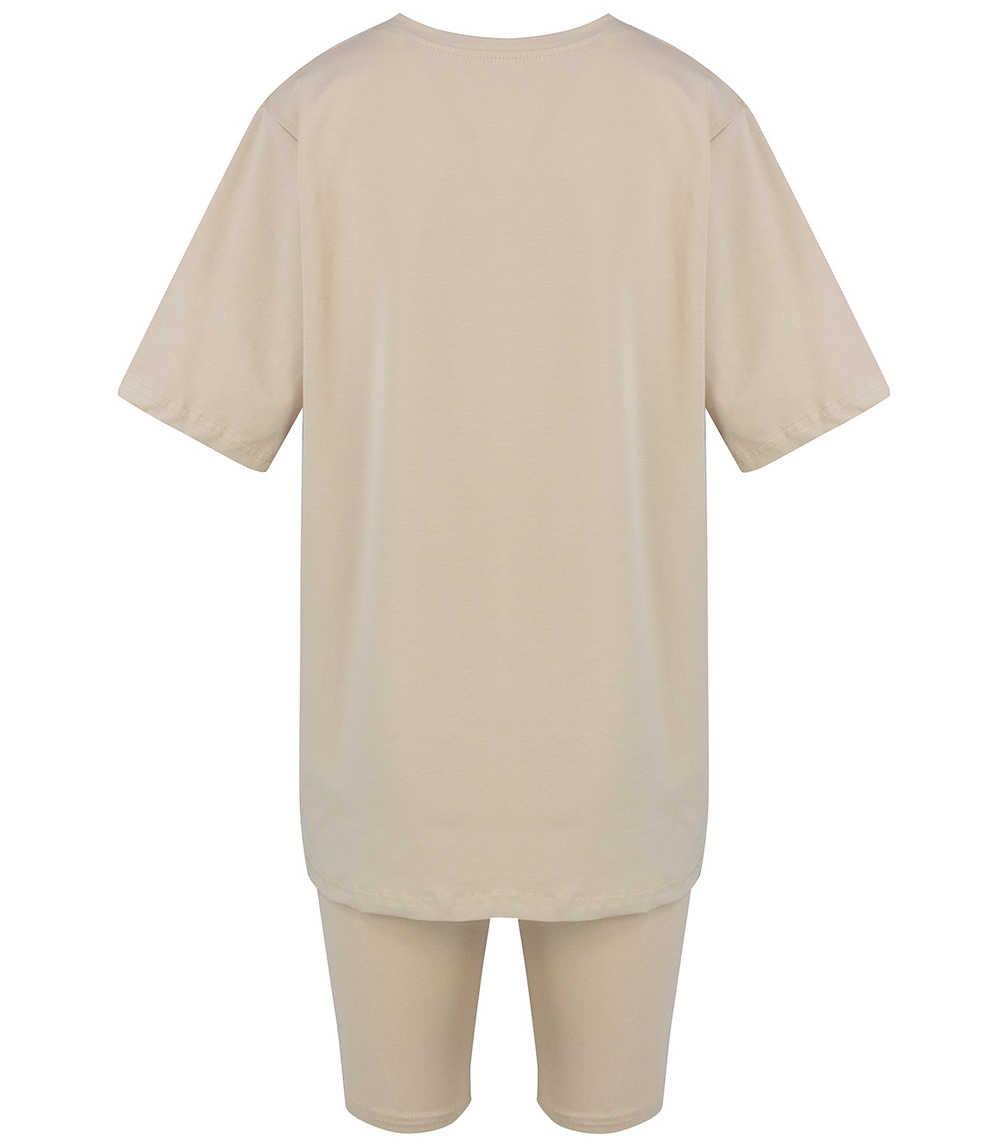 Pri Set of cotton t-shirt oversize shirt short leggings SPIREL